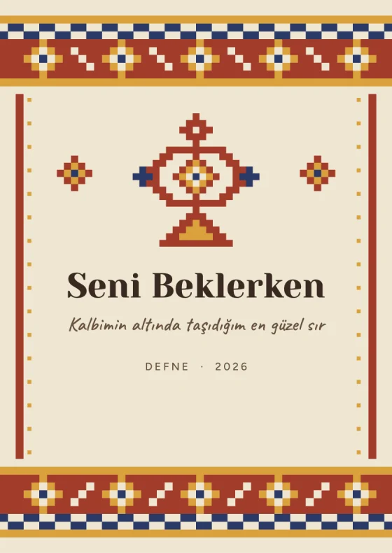 Kilim temalı kapak